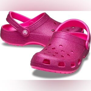 Women’s Glitter Crocs- Hot Pink- New with Tags